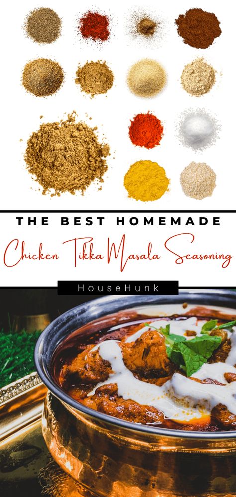 Indian Spice Chicken, Tikka Masala Powder Recipe, Tikka Masala Spice Blend, Spices That Go Well Together, Authentic Chicken Tikka Masala, Homemade Chicken Tikka Masala, Chicken Tikka Masala Recipes Authentic, Tandoori Seasoning Recipe, Authentic Tikka Masala