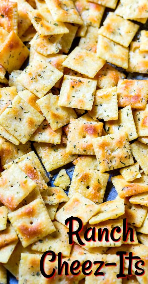 Ranch Cheez-Its make an easy, flavorful snack Cheez It Recipe, Seasoned Oyster Crackers, Seasoned Crackers, Oyster Crackers, Appetizers For A Crowd, Southern Kitchen, 5 Ingredient Recipes, Healthy Recipes On A Budget, Summer Corn Salad