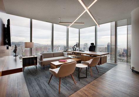 Allianz Offices - Istanbul Lawyer Office Interior, Office Seating Area, Small Office Room, Executive Office Design, Office Room Design, Cheap Office Furniture, Lawyer Office, Interior Kantor, Commercial And Office Architecture