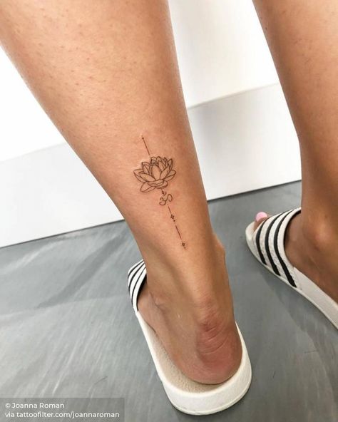 Minimal Tatoo, Back Of Ankle Tattoo, Back Of Leg Tattoos, Hindu Tattoos, Bohemian Tattoo, L Tattoo, Unalome Tattoo, Om Tattoo, Polynesian Tattoos