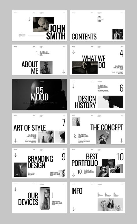 Stunning and inspiring examples of brand portfolio presentations, featuring a variety of creative layouts and designs. Perfect for designers, entrepreneurs, and anyone else looking to create a visually appealing and effective Design Catalogue Layout, Brand Presentation Layout, Brand Presentation Design, Brand Book Examples, Portfolio Layout Ideas, Presentation Layout Design, Creative Presentation Design, Press Kit Design, Presentation Layouts