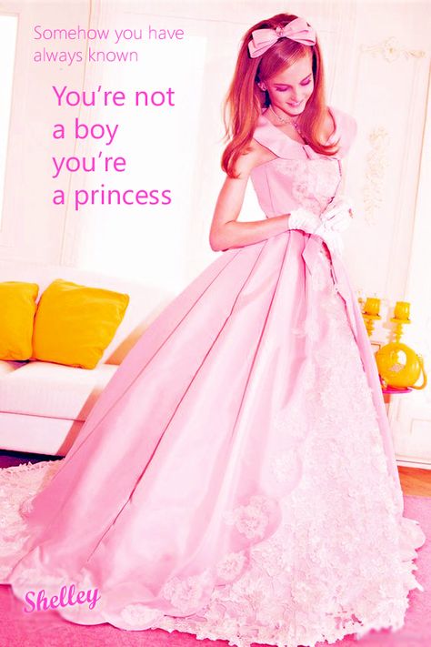 You're A Pretty Sissy Princess! ^-^ #sissy #feminization #transgender #captions Princess Gowns, Barbie Bridal, Barbie Wedding Dress, Vestidos Color Rosa, Dresses Princess, Barbie Wedding, Pink Wedding Dress, Wedding Pink, Pink Wedding Dresses