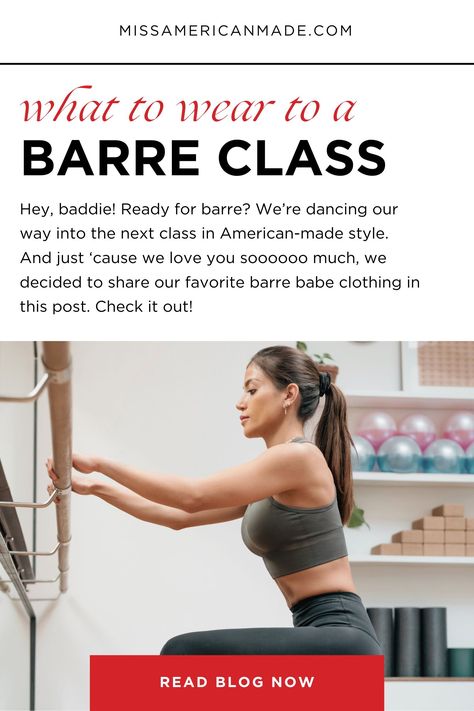 Baddies unite! Dive into our guide on what to wear to a barre class and slay your workout in style! From leggings that hug you in all the right places to tops that keep you cool and confident, we've got you covered. Let's crush those pliés and pulses together! #BarreBabe #WorkoutInStyle #FitnessFashion Barre Outfits For Women, Barre Outfit Ideas, Barre Workout Outfit, Barre Class Outfit, Spin Class Outfit, Barre Outfit, Barre Clothes, American Made Clothing, Athletic Crop Top