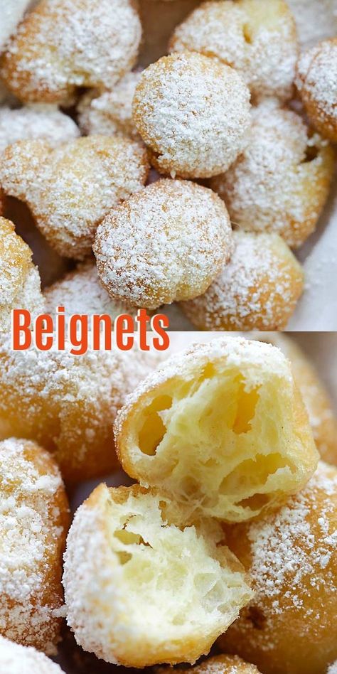 Yeast Packet Recipes, Dessert For Breakfast Recipes, Stove Top Dessert Recipes, Benight Recipe, Easy Baked Goods To Sell, Beneights Recipe, Emmymade Recipes, Party Loaf, Beignets Recipe Easy