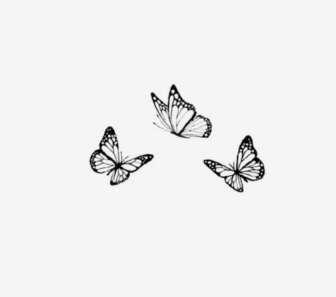 Three Small Butterflies Tattoo, 3 Monarch Butterfly Tattoo, Medium Butterfly Tattoo, Tiny Monarch Butterfly Tattoo, Closed Wing Butterfly Tattoo, Butterfly Rip Tattoo, Butterfly Cluster Tattoo, Butterfly Thumb Tattoo, Fine Line Monarch Butterfly Tattoo