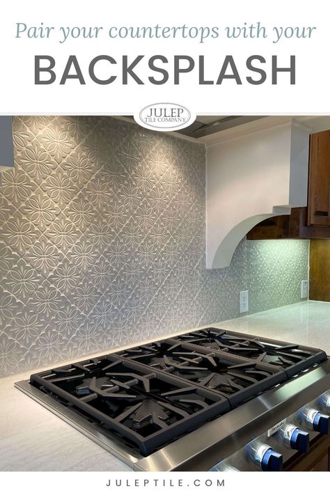 Quartz Countertop With Backsplash, Kitchen Color Scheme Ideas, Cambria Ironsbridge, Julep Tile, Tile Cabinet, Kitchen Color Scheme, Color Scheme Ideas, Cambria Quartz Countertops, Quartz Backsplash