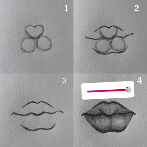 Acrylic Nails Drawing Sketch, Drawing Idea Step By Step, Easy Art Tutorials Step By Step, Drawing Faces Step By Step Easy, Step By Step Drawing People, Face Shape Guide Drawing, Face Shading Tutorial, Drawing Ideas Step By Step, How To Draw Lips