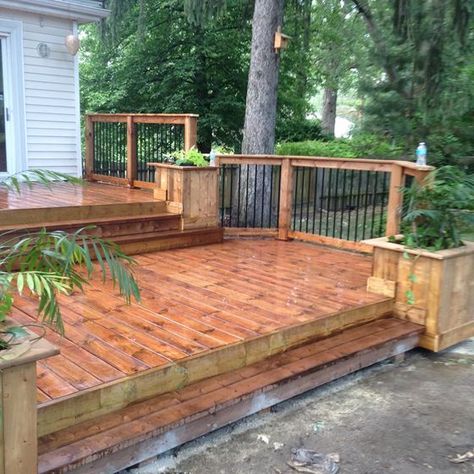 Island Deck, Multi Level Deck, Tiered Deck, Deck Layout, Deck Pictures, Dream Deck, Building A Pergola, Deck Designs Backyard, Trex Deck