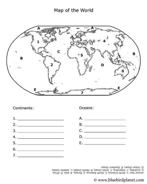 Free printable worksheets for preschool, Kindergarten, 1st, 2nd, 3rd, 4th, 5th grades. Oceans and Continents. Oceans Worksheet, 2nd Grade Geography, Construction Math, Blank World Map, Punctuation Worksheets, Third Grade Social Studies, 3rd Grade Social Studies, Geography Worksheets, Geography For Kids