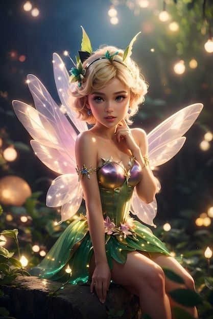 Irish Fairy, Tinker Bell Costume, Fairy Art Dolls, Pixies Fairies, Fairytale Fantasies, Fairy Artwork, Fantasy Images, Magical Art, Beautiful Fairies