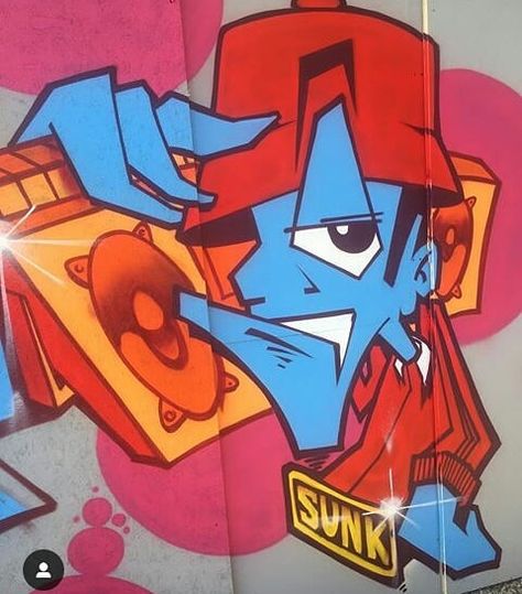 Graffiti With Characters, Old School Graffiti Characters, 90s Graffiti Character, 90s Graffiti, School Characters, 80s Graffiti, Graffiti Pieces, Graffiti Character, Graffiti Spray Can