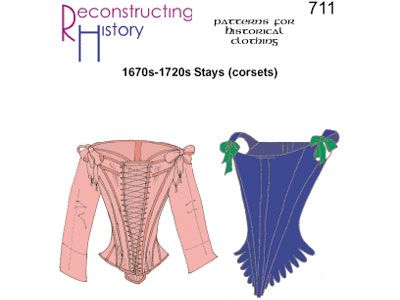 Reconstructing History: 1670s-1720s Stays Pattern - More Details 17th Century Stays, Stays Pattern, Pirate Corset, Historical Costuming, Corset Sewing Pattern, Century Dress, Corset Pattern, Women Corset, Costume Patterns