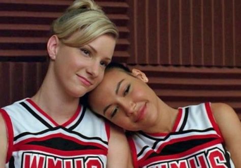 Glee Santana And Brittany, Brittana Glee, Santana And Brittany, Glee Santana, Brittany And Santana, Best Tv Couples, Fictional Couples, Unholy Trinity, Santana Lopez