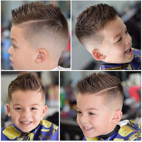 Check out your 35 ideas for cute toddler boy haircuts. You will find here complete How-to with pictures and styling tips. Each haircut... Boys Mohawk, Boys Haircut Styles, Mohawk Haircut, Boy Haircuts Short, Toddler Haircuts