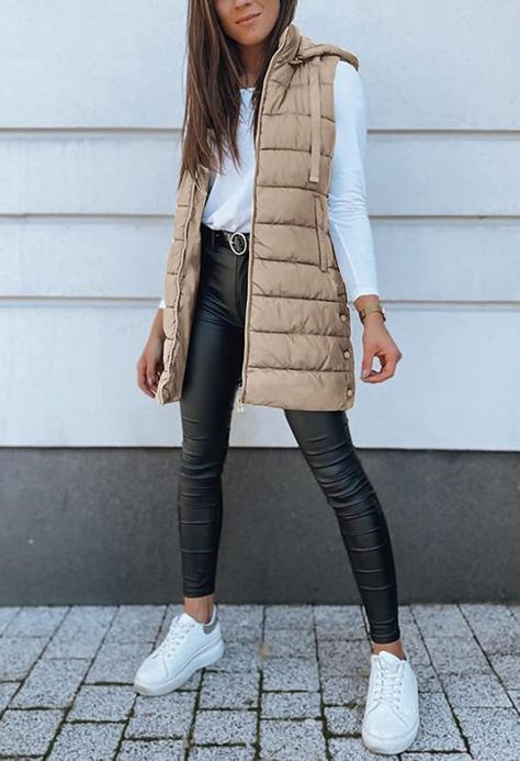 https://pin.it/529EWsaXe Trendy Puffer Vest Outfit, Long Vests Outfit, Outfit Ideas With Vests Fall Fashion, Long Vest Outfits For Women Winter, Beige Gilet Outfit Women, Neutral Puffer Vest Outfit, Outdoor Vest Womens Outfit, Long Puffy Vest Outfits For Women, Long Vest Outfits For Women Casual