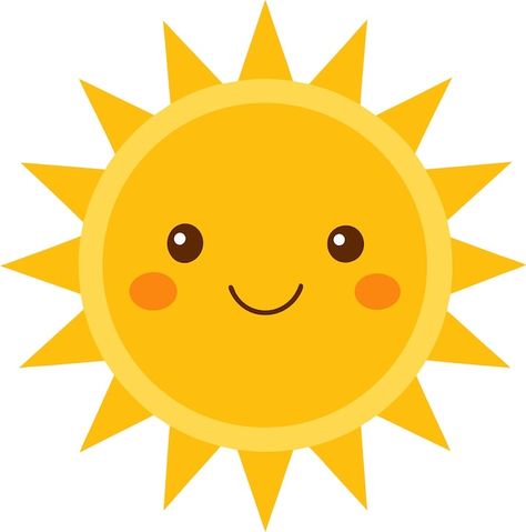 Water Park Ideas, Sun Emoji, Sun Clip Art, Sun Template, Art Soleil, Emoji Cute, Free Printable Clip Art, Sun Clipart, Happy Emoji