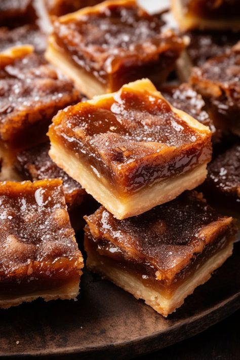 Butter Tart Squares - That Oven Feelin Easy Butter Tart Squares, Butter Tart Bars Recipe, Easy Squares For A Crowd, Pecan Butter Tart Squares, Buttertart Squares Easy, Butter Tart Squares Recipe, Squares And Bars Recipes Easy, Buttertart Squares, Mini Butter Tarts