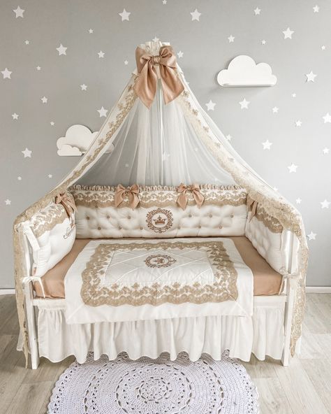 Premium Baby Bedding - Newborn Bedding Set: Royal Cream with Lace Welcome to Monnet Baby! Discover our Newborn Bedding Set: Royal Cream with Lace for the perfect blend of elegance and comfort for your baby’s nursery. Product Highlights: 👶 Ultimate Comfort: Made from gentle, high-quality cotton for your newborn’s delicate skin. 👑 Elegant Design: Soft cream color with lovely lace details, adding a touch of sophistication to any nursery. What's Included: Pillows with Ties: Securely attachabl... Newborn Bed, Baby Nest Bed, Nest Bed, Baby Nest, Baby Bedding, Baby Bed, Lace Detail, Cream Color, Bedding Set