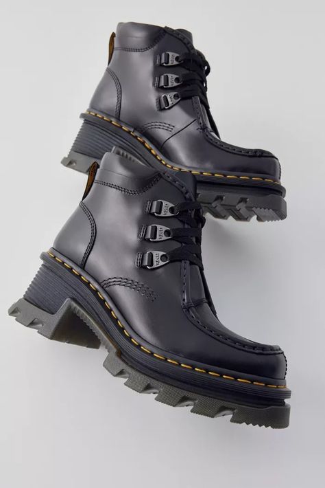 Women's Shoes: Sandals, Sneakers + Boots | Urban Outfitters Doc Marten Boots, Statement Boots, Rhinestone Cowboy, Visible Stitching, Doc Marten, Ankle Boots Women, Winter Must Haves, Azalea Wang, Chunky Boots