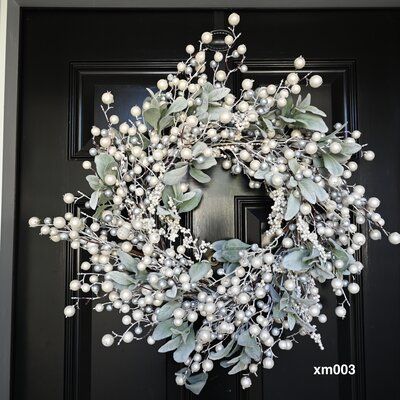 Townhome Decorating, Silk Wreaths, Lavender Wreath, Office Christmas Decorations, Christmas Décor, Large Wreath, Leaf Wreath, Winter Wreath, Christmas Centerpieces