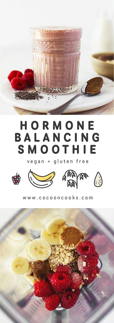 Hormone Smoothie, Hormone Balancing Smoothie, Smoothie Bowl Vegan, Smoothies Vegan, Recipe Smoothie, Smoothie Fruit, Vegan Smoothies, Easy Smoothies, Smoothie Shakes