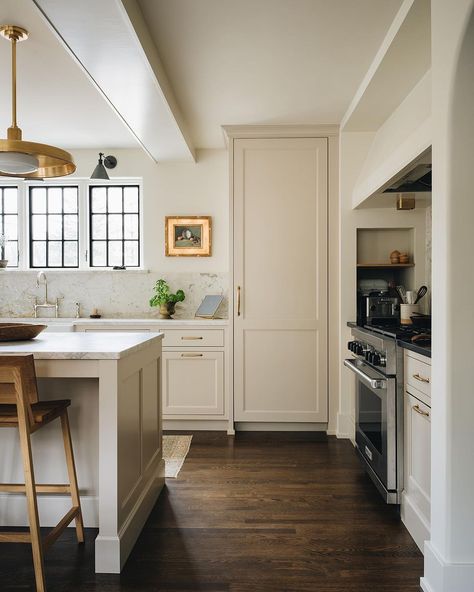 Jean Stoffer on Instagram: “Swipe for stills of our beautiful Floral Ave Mediterranean project. And to think this was once a garage! See the whole thing unfold on…” Stoffer Kitchen, Jean Stoffer Kitchen, Jean Stoffer Design, Jean Stoffer, Tall Pantry Cabinet, Transitional Kitchen, Mediterranean Homes, Kitchen Tile, Pantry Cabinet