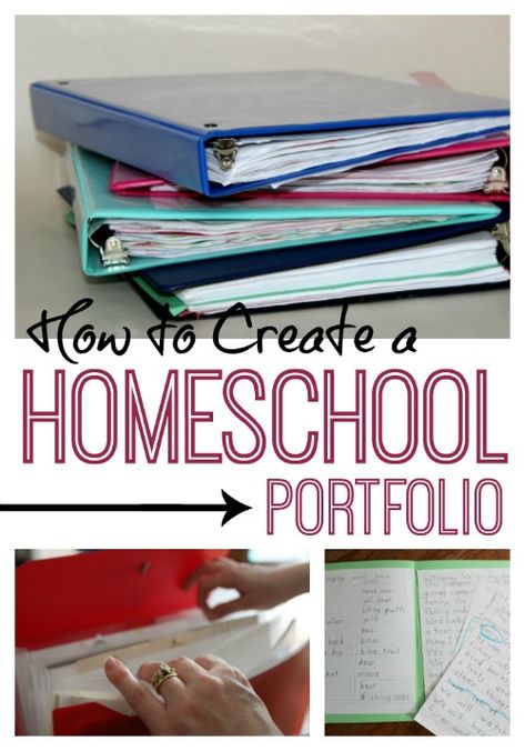 How to Create a Homeschool Portfolio Homeschool Documentation, Homeschool Tracking, Homeschool Assessments, Homeschool Goals, Homeschool Apps, Homeschool Binder, Homeschool Portfolio, School Planning, Free Homeschool Curriculum