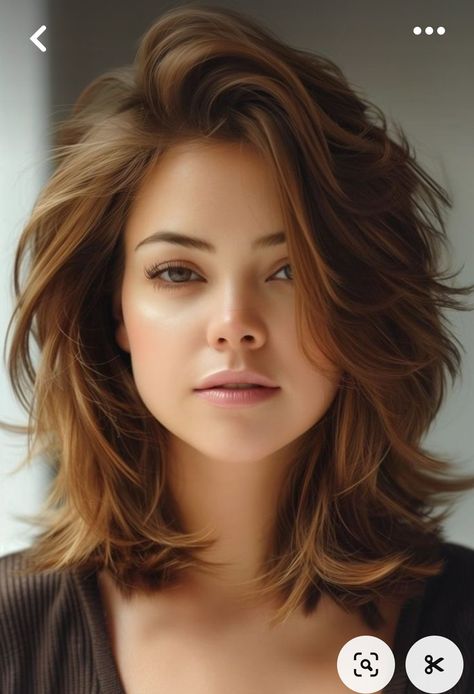 Wolf Haircut Thick Hair, Beautiful Layered Haircuts, Haircut With Layers Medium Length, Shoulder Length Hair Styles With Layers, Over The Shoulder Haircut With Layers, French Hairstyles For Women Over 50, Short Hair Feather Cut, Medium Length Hair For Wavy Hair, Feather Cut Short Hair