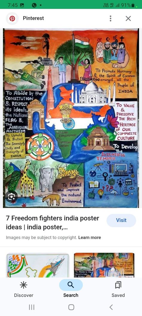 Development Of India Drawing, Indian Patriotism Drawings, Drawing On Veer Gatha, Indian Heritage Poster, Indian Festival Poster, Swach Bharat Drawings, Developing India Poster, Veer Gatha Poster Making, Veer Gatha Drawing Competition