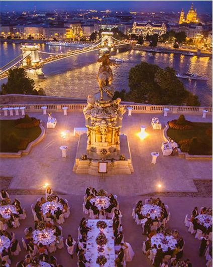 Wedding in Budapest Buda castle Hungarian Wedding, Budapest Wedding, Hungarian Girl, Capital Of Hungary, Buda Castle, Arab Wedding, Beautiful Cities, Social Event, Outdoor Wedding Reception