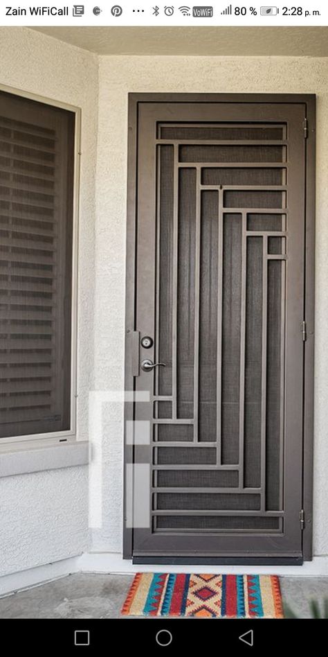 Grill Door Design Front Entry, Painted Door Designs, Mediterranean Door, Modern Door Designs, Scandinavian Door, Glass Door Designs, Sliding Door Designs, Geometric Door, Security Door Design