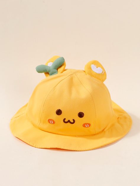 Yellow Casual   Cotton Cartoon Bucket Hat   Spring/Fall Kids Accessories Duck Bucket Hat, Yellow Bucket Hat, Kids Cartoon, Fall Kids, Toddler Kids, Kids Hats, Kids Accessories, Bucket Hat, Hats