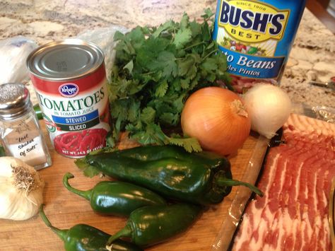 Easy Charro Beans Easy Charro Beans, Charro Beans, Canned Beans, Mexican Food Recipes Authentic, Mexican Recipes, Veggie Sides, Bean Recipes, Mexican Dishes, Yummy Sides