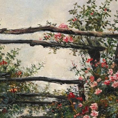 Artful Seasons on Instagram: "« The Rose Garden »  Frank Moss Bennett (1874-1952)  This painting by Frank Moss Bennett captures a lush, blooming rose garden with a wooden pergola covered in climbing roses. The composition leads the viewer's eye through the archways, drawing attention to the rich colors and textures of the flowers. Frank Moss Bennett was an English artist known for his detailed historical and genre scenes. Born in Liverpool, Bennett studied at the Slade School of Fine Art and later in Paris. His works often depict picturesque and idyllic scenes, capturing the essence of English rural and garden life.  -  Cette peinture de Frank Moss Bennett capture un jardin de roses luxuriant en pleine floraison, avec une pergola en bois couverte de roses grimpantes. La composition guide l Composition Guide, Garden Life, Wooden Pergola, Covered Pergola, English Artists, Climbing Roses, Blooming Rose, Rich Colors, Rose Garden