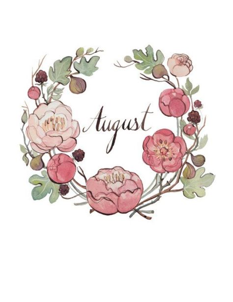 tinywhitedaisies: (via August 8.5x11 by KelseyGarrityRiley on... Journal Headings, Monthly Greetings, August Art, Arrange Flowers, Pastel Decor, Bohol, 수채화 그림, Bullet Journals, Bullet Journal Inspiration