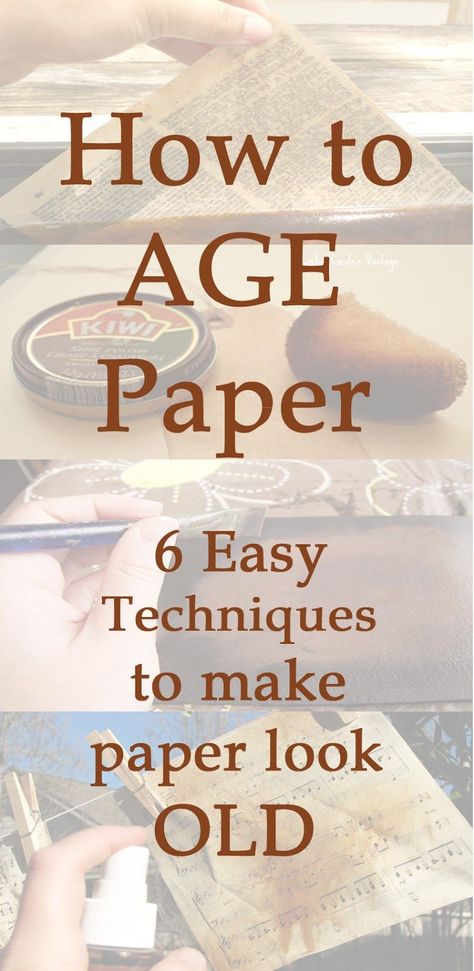 Make Paper Look Old, Buying Stocks, Buku Diy, Stary Papier, Hantverk Diy, Bookmaking, How To Age Paper, Diy Papier, Make Paper