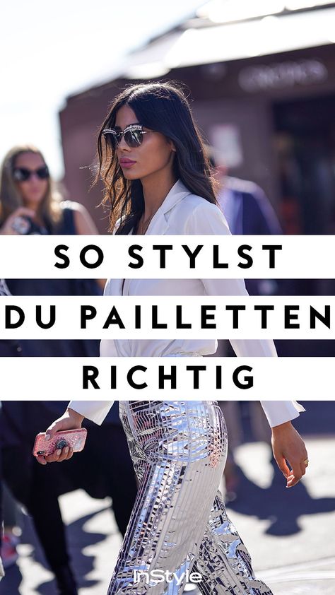 Dieses Jahr muss es an Silvester definitiv glitzern! Hier findest du die  schönsten Teile und coolsten Looks mit Pailletten und Co.  #instyle  #instylegermany #silvester #glam #glamouroutfit #glitzer #sparkle  #outfittipps Glam And Glitter Outfits, Glitter And Glamour Party Outfit, Sylvester Outfit, Silvester Party Outfit, Outfit Silvester, Silvester Outfit, Glamour Party, Outfit Damen, Party Outfits For Women