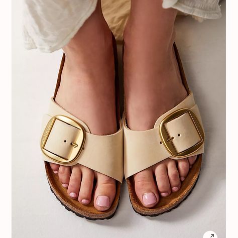 Birkenstock Madrid Big Buckle Retail $140 Birkenstock Big Buckle, Madrid Big Buckle, Birkenstock Madrid Big Buckle, Shoes Birkenstock, Beige Sandals, Birkenstock Madrid, Buckle Sandals, Birkenstock Shoes, Nubuck Leather