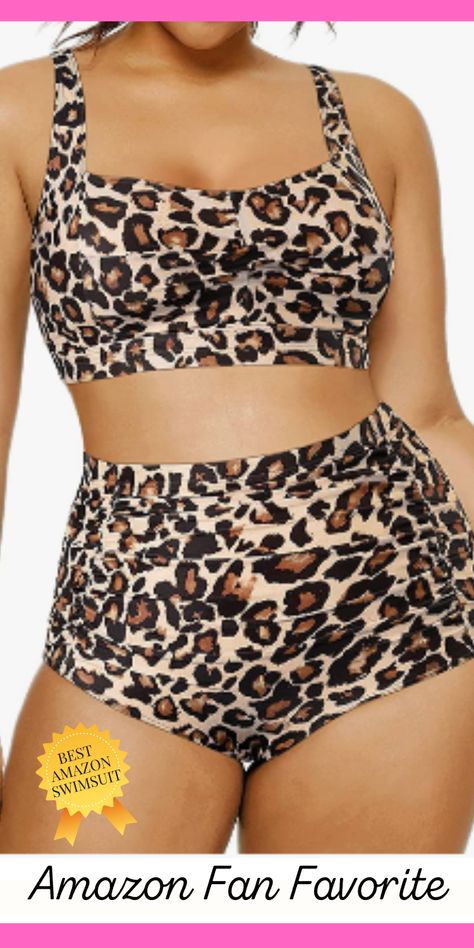 Amazon Fan Fave! Be ready for your next trip to the water with this Cute Womens LEOPARD 2 Piece Swimsuit for Big Busts - 2 Piece Bathing Suit for Large Bust from Amazon - Misses and Plus Size. Great for beach trips, vacations, cruises and just for sitting by the pool. . . As an Amazon Associate I earn from qualifying purchases. Cheap Vacation Swimwear With Built-in Bra, Swimsuit For Big Busts, Cheap T-back Swimwear With Built-in Bra, Cheap Swimwear With Built-in Bra, Push-up Swimwear With Built-in Bra For Sunbathing, Beach Swimwear With Medium Bust Support And Push-up, Plus Size High Waisted Bikinis, Large Bust Swimsuit, 2 Piece Swimsuit