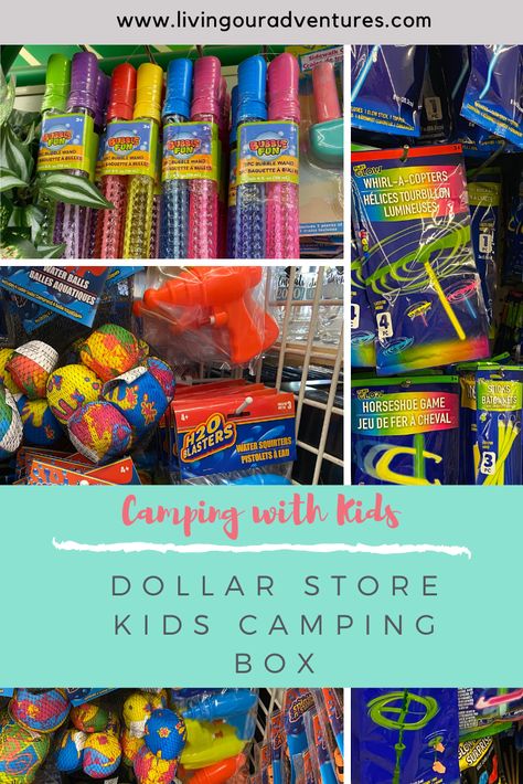 Camping Toys, Camping Activities For Kids, Camping Box, Camping Hacks Diy, Kids Camping, Travel Trailer Camping, Camping Organization, Family Camping Trip, Diy Camping