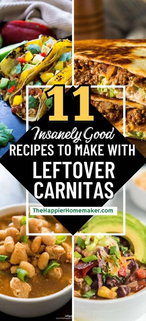 Meals With Carnitas, Carnitas Recipe Leftover, What To Do With Leftover Pork Carnitas, Carnitas Casserole Recipes, Carnitas Meat Recipes, Recipes With Pork Carnitas Meat, What To Do With Leftover Carnitas, Recipes Using Carnitas Meat, Healthy Carnitas Recipe