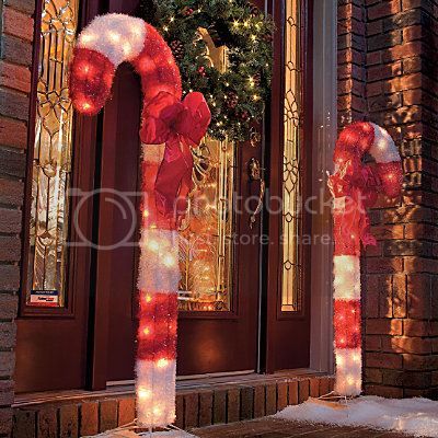 2 Large 4ft Candy Cane Outdoor Light Christmas Yard Decor Stake Bow Peace Tinsel on PopScreen Candy Cane Outdoor Christmas Decorations, Garden Christmas Decorations Outdoor, Christmas Light Pole, Christmas Yard Decor, Christmas Candy Cane Decorations, Outdoor Christmas Decorations Yard, Candy Cane Decorations, Candy Cane Ornament, Christmas Yard Decorations