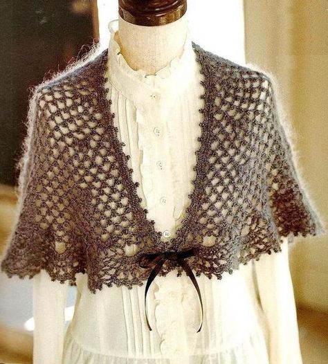 Bolero Haken, Crochet Capelet Pattern, Crochet Caplet, Crochet Cape Pattern, Capelet Pattern, Lace Capelet, Lace Shawl Pattern, Crochet Capelet, Crochet Lace Shawl