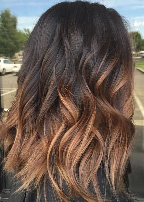 Espresso Ombre Hair, Cooper Balayage Dark Brown, Dramatic Ombre Hair, Sombre Brown Hair, Sunflower Hair Color Ombre, Dark To Blonde Ombre, Brown To Blonde Ombre Hair, Brown Hair Tones, Blonde Sombre