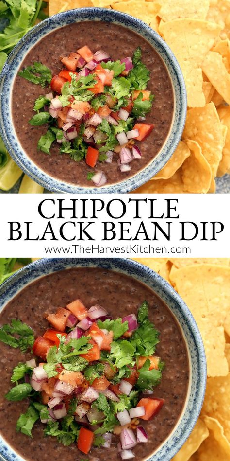 Black Bean Dip Recipe, Bean Dip Recipe, Chipotle Black Beans, Clean Eating Vegetarian, Bean Dip Recipes, Black Bean Dip, Black Bean Recipes, Meals Ideas, Bean Dip