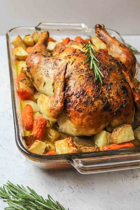 Chicken With Potatoes And Carrots, Whole Baked Chicken, Chicken Finger, Braised Chicken Breast, Chicken With Potatoes, Chicken Shawarma Recipe, Cooking Whole Chicken, Roasted Chicken And Potatoes, Shawarma Recipe