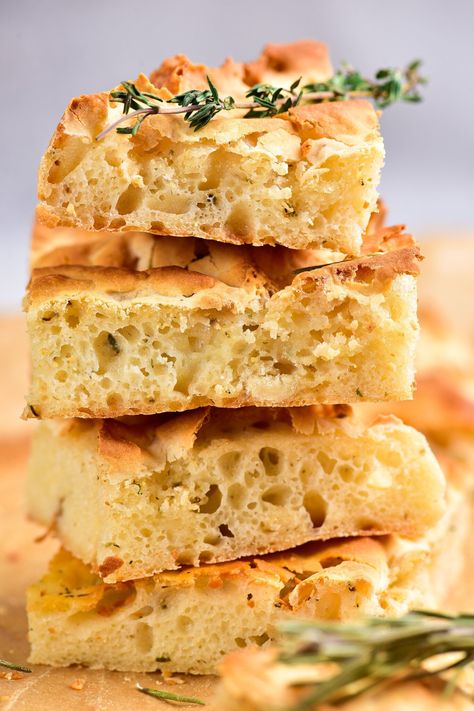 Gluten-Free Focaccia Bread - Sims Home Kitchen Gluten Free Foccacia Bread, Quick Focaccia, Gluten Free Focaccia Bread Recipe, Focaccia Recipes, Sims Home, Gluten Free Focaccia, Sourdough Focaccia, Foccacia Bread, Focaccia Bread Recipe