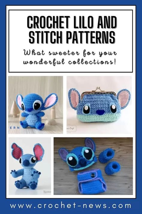 Crochet Lilo And Stitch, Crochet Lilo, Lilo And Stitch Doll, Disney Crochet Pattern, Crochet Fish Patterns, Disney Crochet Patterns, Dog Sweater Crochet Pattern, Stitch Doll, Stitch Toy