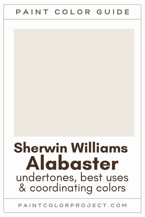 Sherwin Williams Alabaster White, Benjamin Moore Chantilly Lace, Chantilly Lace Benjamin Moore, Sw Alabaster, Perfect White Paint, Sherwin Williams Snowbound, Cream Paint Colors, Sherwin Williams Extra White, Paint Color Guide