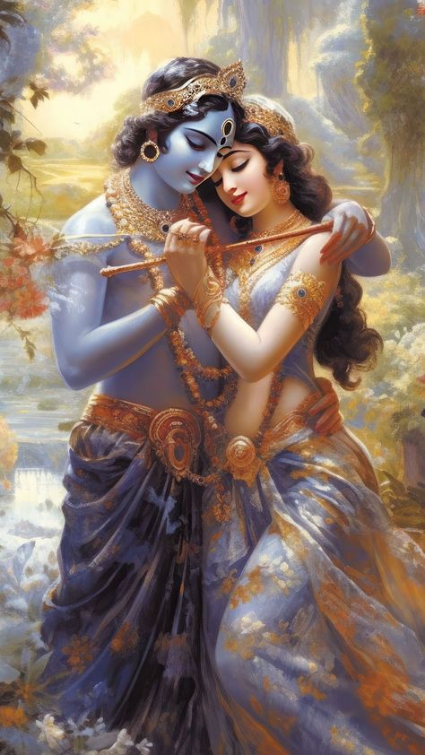 symbol of divine love and the bond of togetherness. Radhe Krishna Wallpapers, Shri Ram Photo, Lord Krishna Hd Wallpaper, Radha Krishna Wallpaper, Krishna Radha Painting, Radha Krishna Images, Radha Krishna Pictures, Radha Krishna Love, Krishna Radha